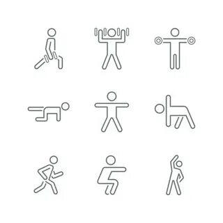 Stick Figure Outline - Сток картинки - iStock