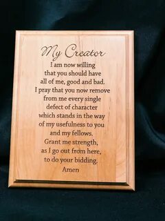 7th Step Prayer Plaque - Central Nebraska Council on Alcohol