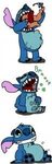 g4 :: Stitch Eats Myrtle by saintheartwing