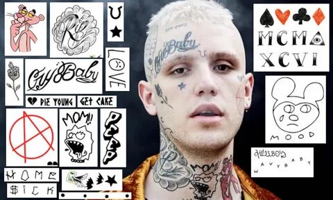 Lil Peep Temporary Tattoos Lil Peep Face Tattoos Lil Peep Ne