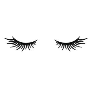 Eyelashes Laptop Trackpad Sticker 1" tall x 4" wide
