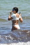 Jackie Cruz In white bikini as she relaxes on Miami Beach - 