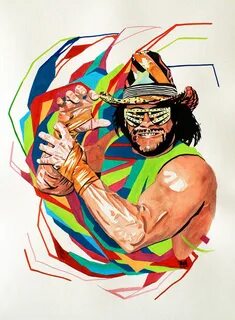 Macho Man Randy Savage Art Hard Fashion