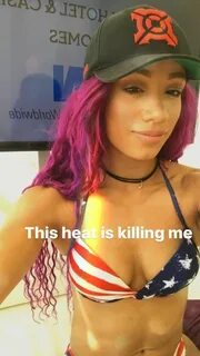 Sasha banks boobs size