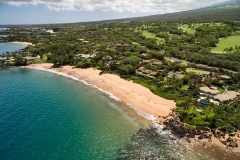 Aerial View of Maui Beachfront Home For Sale * 4690 Makena *
