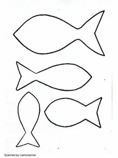 Zeichnungsvorlage Fisch zum Ausdrucken Fish template, Fabric
