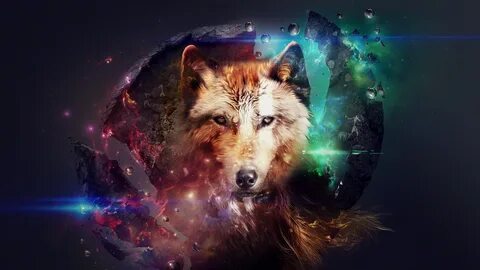 Wolf Space wallpaper Fantasy wolf, Wolf wallpaper, Wolf