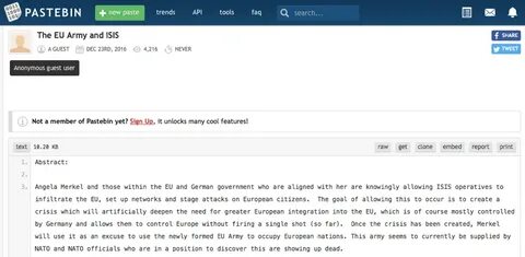 Spread it on Reddit. How a fake story about Angela Merkel. b