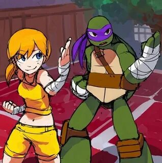 April and Donnie TMNT Tortugas ninjas adolescentes mutantes,