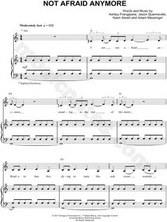 Halsey "Not Afraid Anymore" Sheet Music in A Minor (transpos