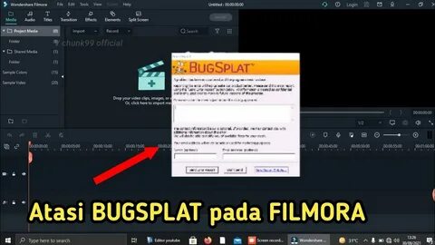 Cara mengatasi BUGSPLAT pada FILMORA X. - YouTube