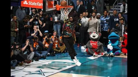 J. Cole Missed A Dunk After Dennis Smith Jr. In 2019 AT&T Sl