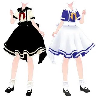 MMD TDA Outfit 2 Download by Moyonote Vestidos, Roupas e Ace