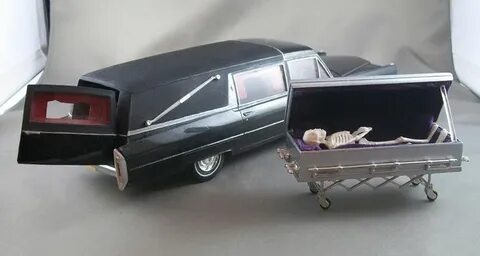 Original johan hearse with casket Plastic model kits, Car mo