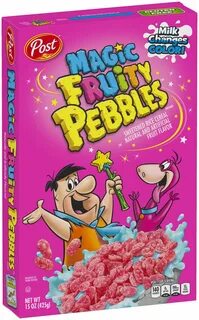 These Hot Pink Fruity Pebbles Magically Turn Your Milk Blue 