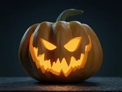 halloween pumpkin - jack-o-lantern 3D Модели in Овощи 3DExpo