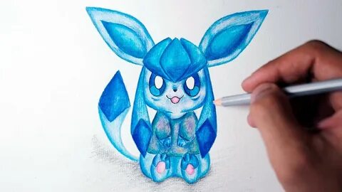 Eevee Evolution - How To Draw Glaceon (Cute Version) - Trick