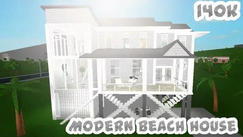Bloxburg Beach house: 140k - YouTube