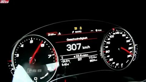 2013 Audi RS6 0 313 km h top speed acceleration - YouTube