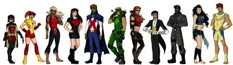 Young Justice: The Team- Rule 63 by callousvixen on deviantA