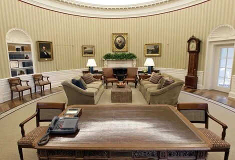 The White House Is Being Renovated And The Oval Office Is Em