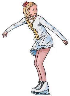 Figure skater going to jump clipart. Free download transpare