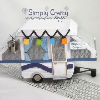 Tent Trailer Box SVG File - Simply Crafty SVGs