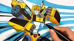 How to draw BUMBLEBEE Transformers Cyberverse . Step-by-step