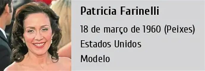 Patricia Farinelli * Altura, Peso, Medidas do corpo, Idade, 