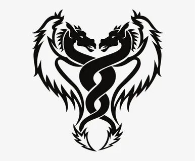Clip Arts Related To - Dragon Drawing Tattoo Simple Transpar
