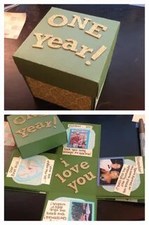 Did the exploding box for my one year anniversary with my bo