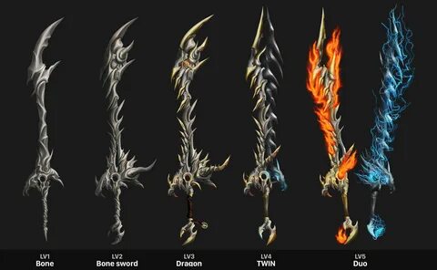 Lâm Phùng - Weapon concept - Dragon bone sword