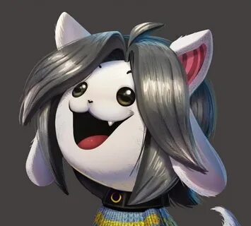 One face a day 139/365. Temmie (undertale) by Dylean Underta