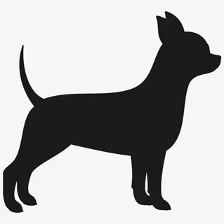 Dogs Vector Chihuahua Black And White - Silhouette Of A Chih