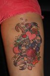Candy Apple Tattoos Cupcake candy candy apple Apple tattoo, 