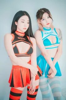 DJAWA Photo - Tae Ri (태리) & Bomi (보미) - "Devil 666 & Angel 7