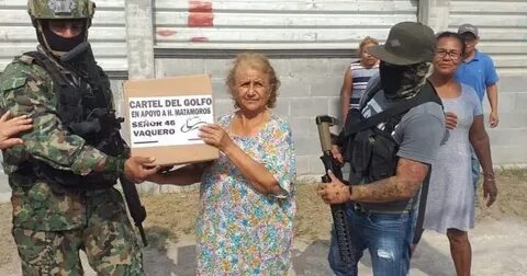 Video-Golfo Cartel continues to give out Covid-19 food boxes