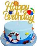 Ranking TOP6 Beach Ball Happy Birthday Cake Topper - Centerp