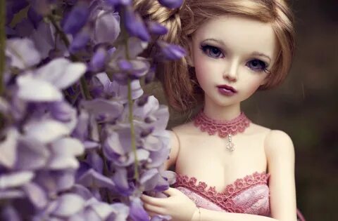 doll-purple-flowers-desktop-background- Little girl toys, To