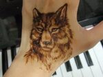 Рисунок хной волчица (24 фото) " Рисунки для срисовки и не т