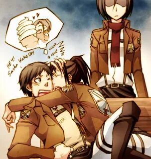 Eren Jaeger, Mikasa Ackerman page 19 - Zerochan Anime Image 