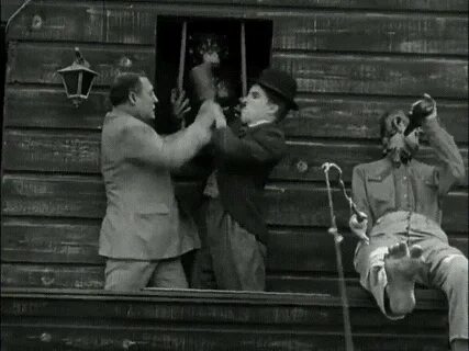 Charlie Chaplin as a cuckoo clock - GIF on Imgur