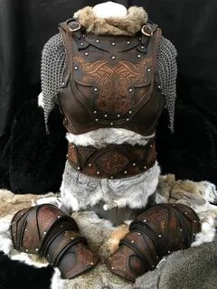 Shield Maiden Clan Chief LARP Body Armour - Black Raven Armo