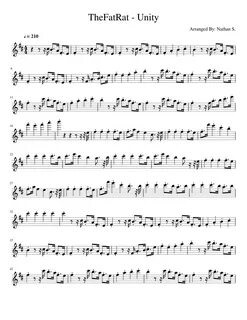 TheFatRat - Unity Sheet music for Clarinet in b-flat (Solo) 