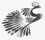 Grayscale Clipartblack Com Animal Free Black White - Peacock