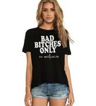 Bad Bitch Vneck shirt high quaity