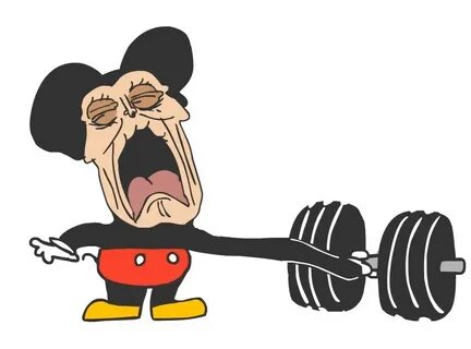 Создать мем "buff mickey mouse, мокки качок, Мультфильм" - К