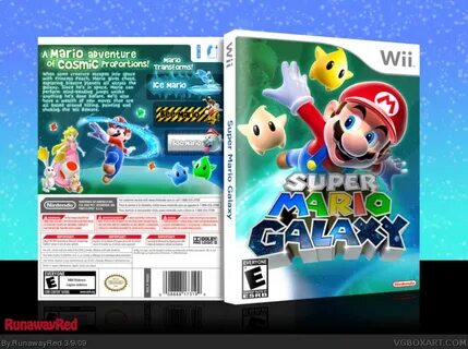 Super Mario Galaxy Wii Box Art Cover by RunawayRed
