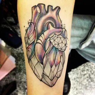 crystal heart tattoo Tattoo designs, Heart tattoo, Heart tat