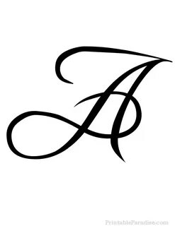 Printable Letter A in Cursive Writing Fancy cursive, Cursive